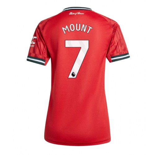 Maglia Calcio Manchester United Mason Mount #7 Prima Divisa Donna 2025-26 Manica Corta